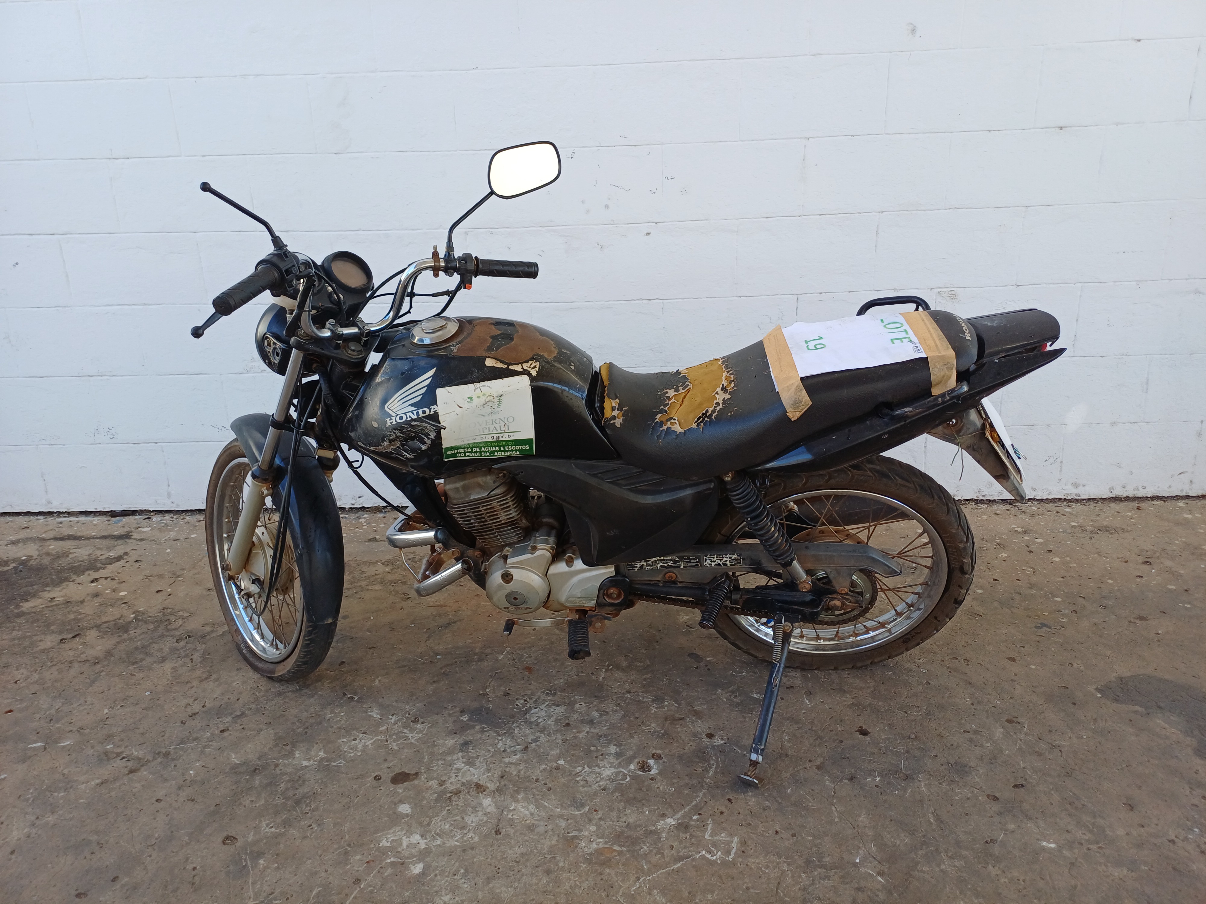 HONDA - CG 125 FAN ES - leilão extrajudicial - TERESINA PI - lance mínimo R$ 2.100